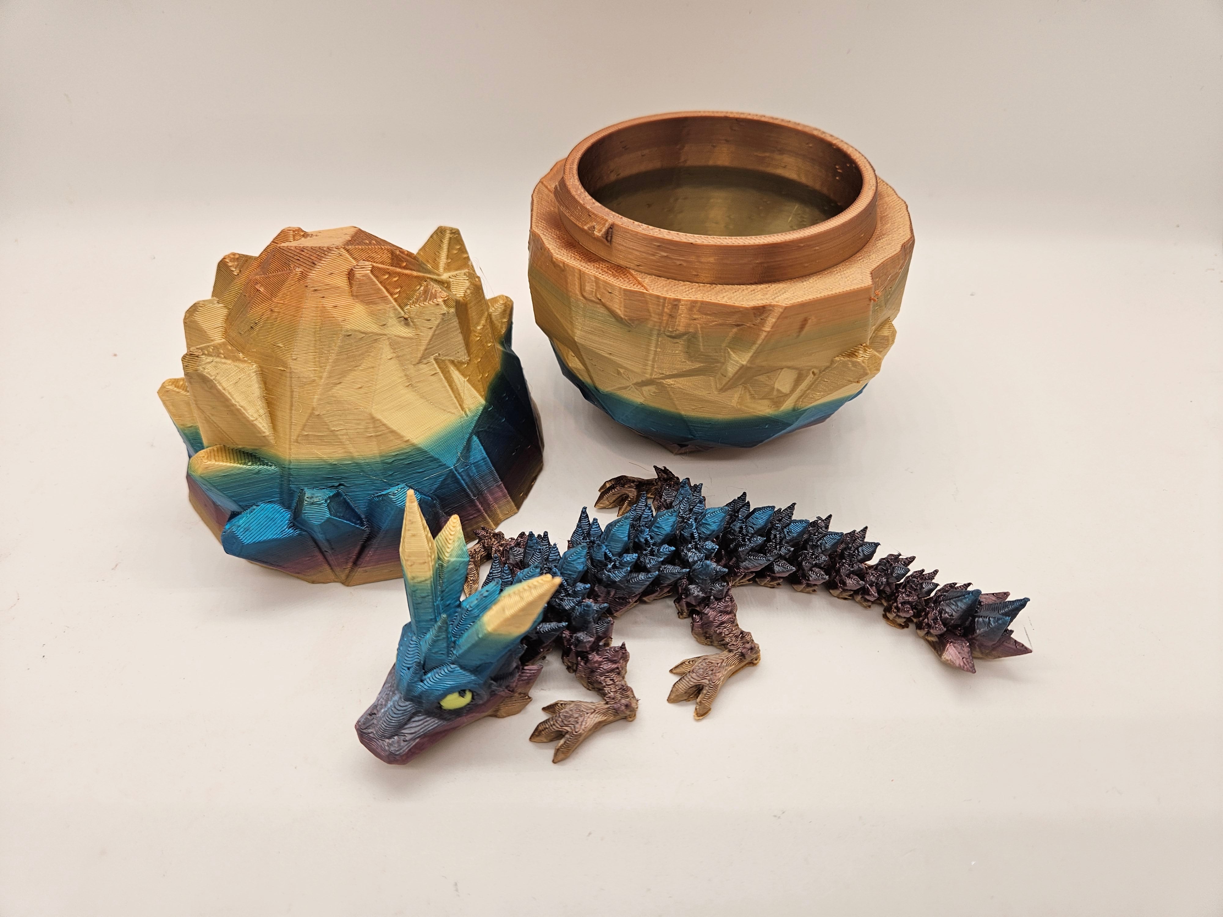 Baby Crystal Dragon with matching Egg! – 3D Printed Guy Crap