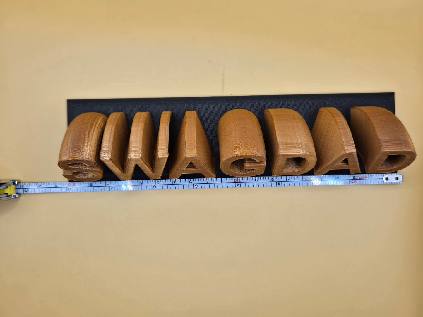 3D Swept Name Plate!