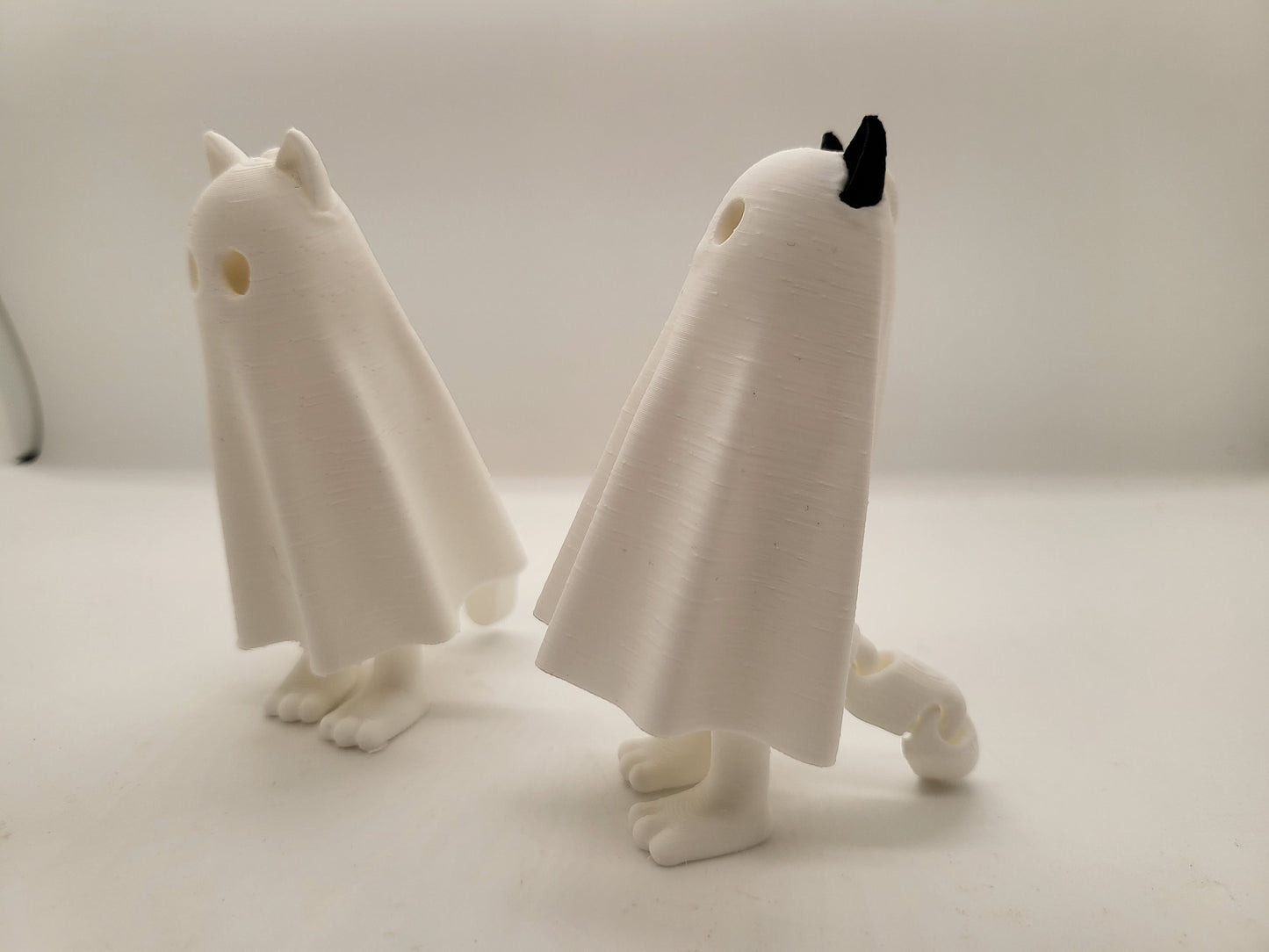 Ghost Cat with Legs and Tail